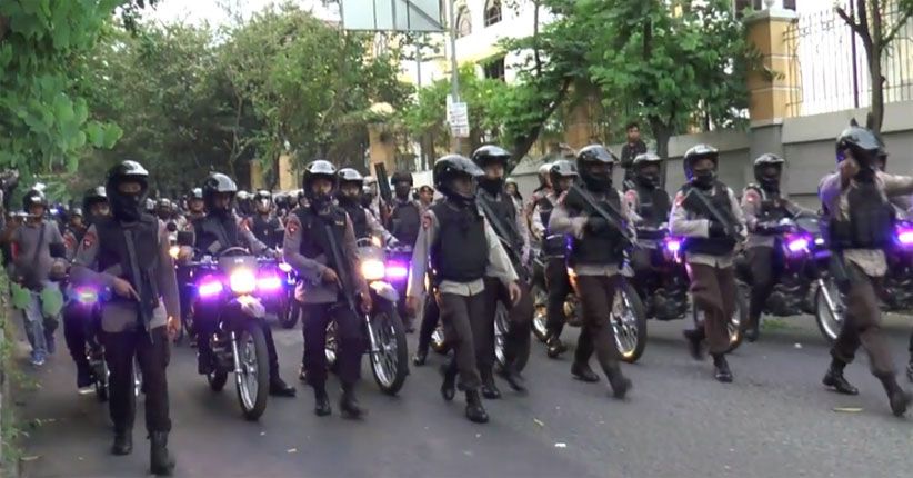 Polisi Usut Spanduk Bunuh Sultan dalam Demo Buruh di UIN Yogya 