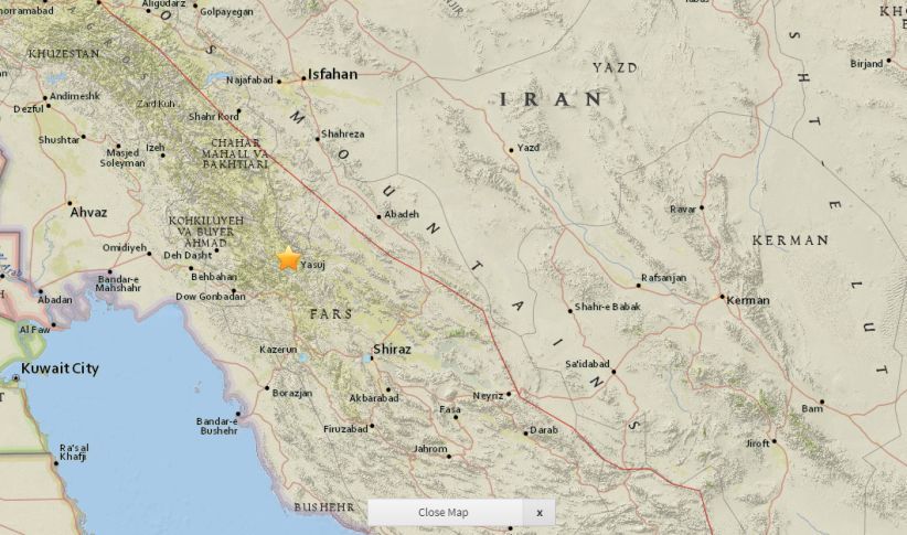 Gempa Bumi 5,3 SR Guncang Iran Sebabkan 76 Orang Luka
