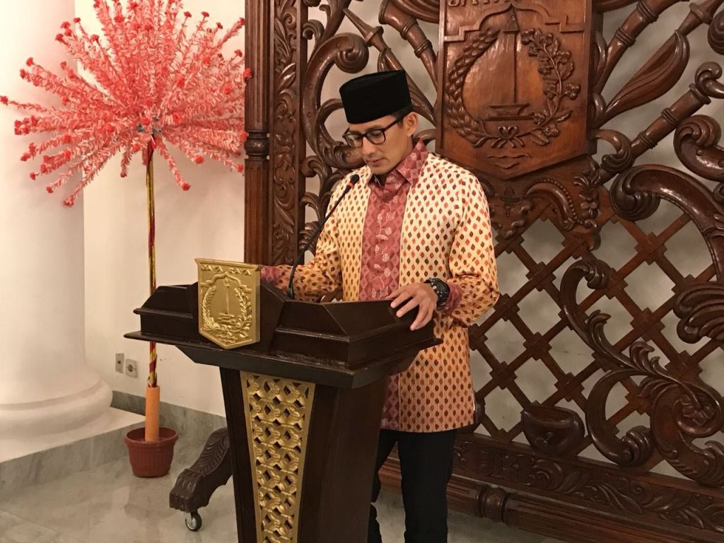 Massa #2019GantiPresiden Siap Aksi di CFD, Sandi: Kita Tegakkan Pergub