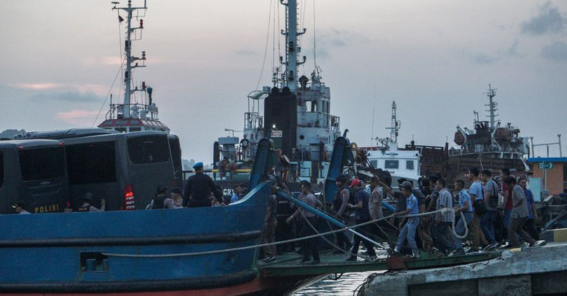 Napi Teroris Pindahan Mako Brimob Tempati 3 Lapas di Nusakambangan