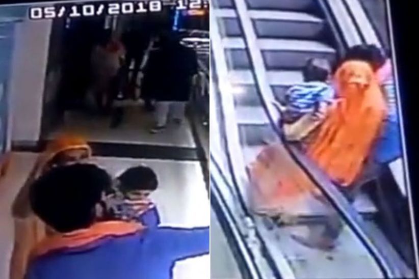 Ibu Asyik Selfie di Eskalator, Anak Lepas dari Gendongan dan Tewas