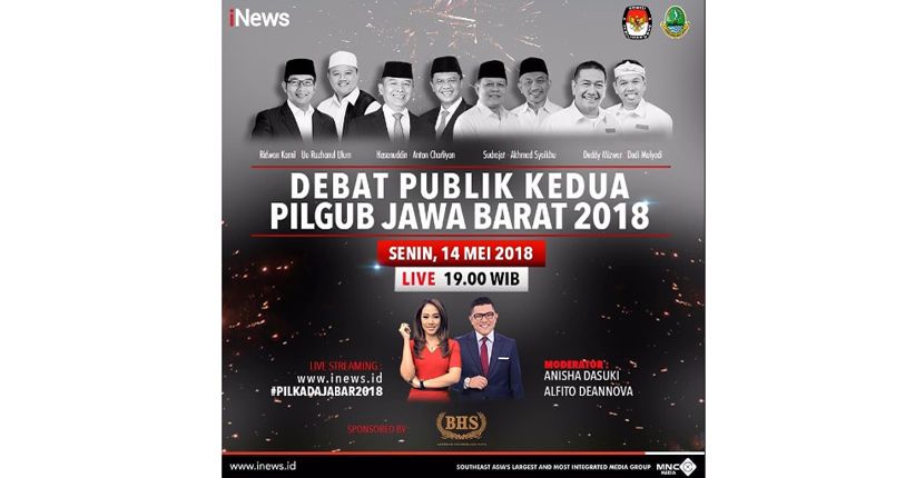 Debat Pilgub Jabar Malam Ini Disiarkan Langsung iNews