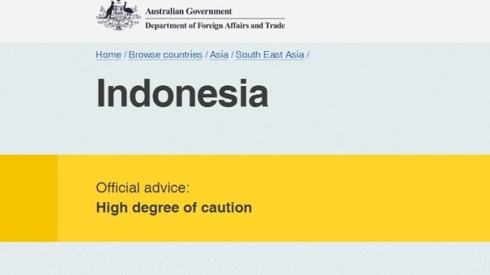 Australia Tak Ubah Saran Bepergian ke Indonesia, Tetap Waspada Tinggi