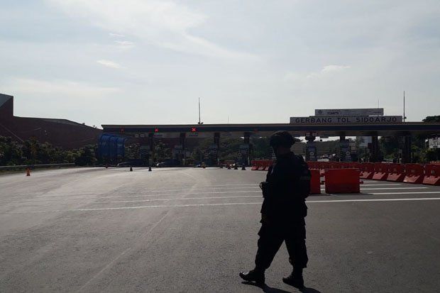 Benda Mirip Bom Diledakkan, Gerbang Tol Sidoarjo Dibuka Kembali