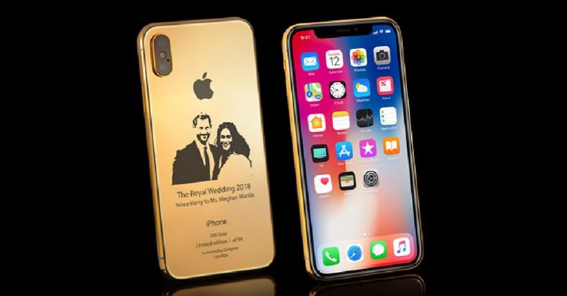 Harry-Meghan Nikah, iPhone X Edisi Royal Wedding Dibalut Emas 24 Karat