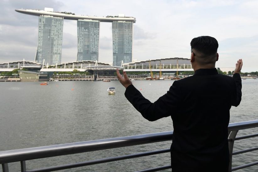 Bikin Heboh, Kim Jong Un Tiruan Muncul di Singapura