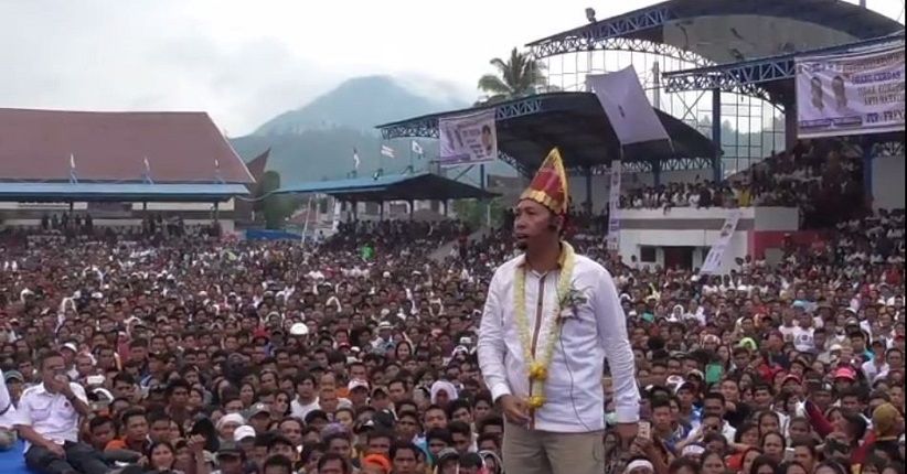 Puluhan Ribu Warga Tapanuli Utara Hadiri Kampanye Akbar JTP-Frends