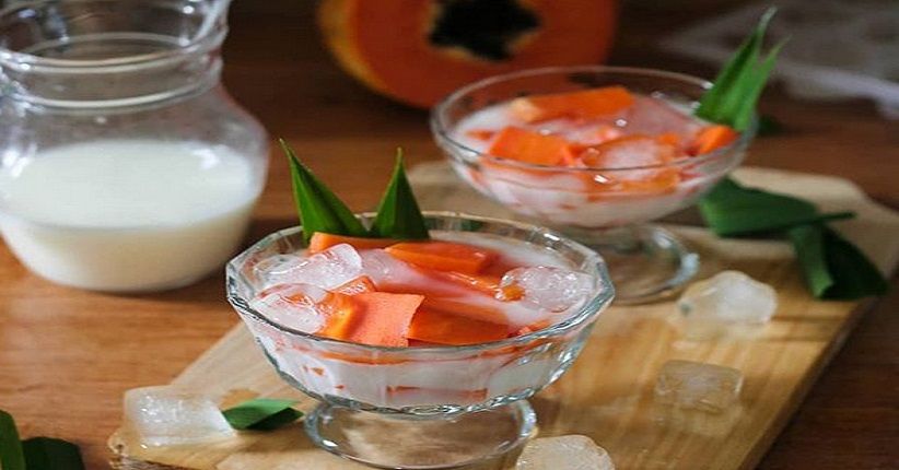 Segarnya Menyantap Pepaya Santan Khas Minang untuk Berbuka Puasa