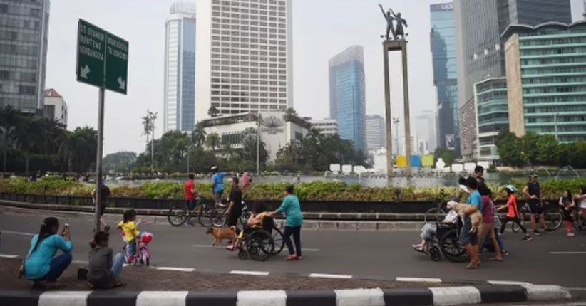 Car Free Day Thamrin-Bundaran HI Dipenuhi Warga Usai Rusuh Aksi 22 Mei