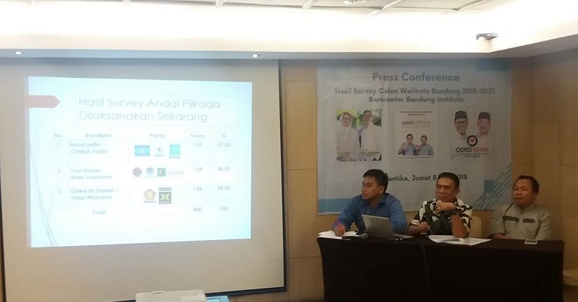 Hasil Survei Terbaru, Yossi-Aries Unggul di Pilwalkot Bandung 2018