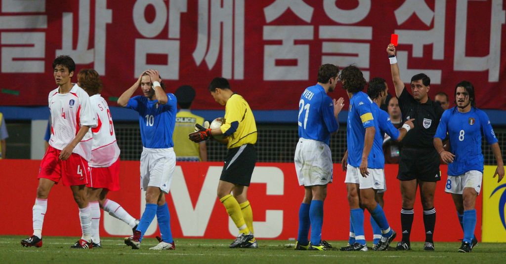 Sejarah Piala Dunia 2002, Laga Kontroversial Italia Vs Korea Selatan