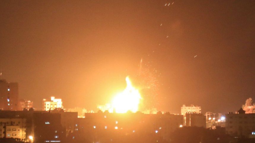 Dihujani Roket dan Mortir Palestina, Jet Tempur Israel Bombardir Gaza