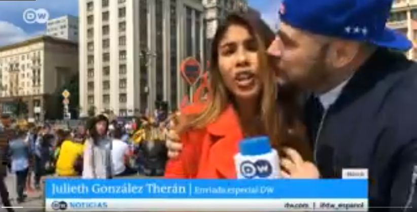 Lecehkan Reporter Perempuan saat Siaran Piala Dunia, Pelaku Minta Maaf