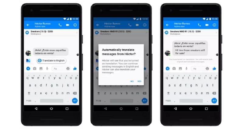 Facebook Messenger Kini Bisa Translate Bahasa Spanyol dan Inggris
