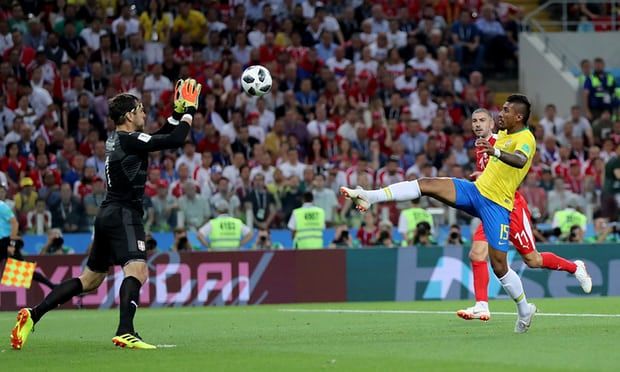 Babak I: Gol Paulinho Bawa Brasil Unggul atas Serbia