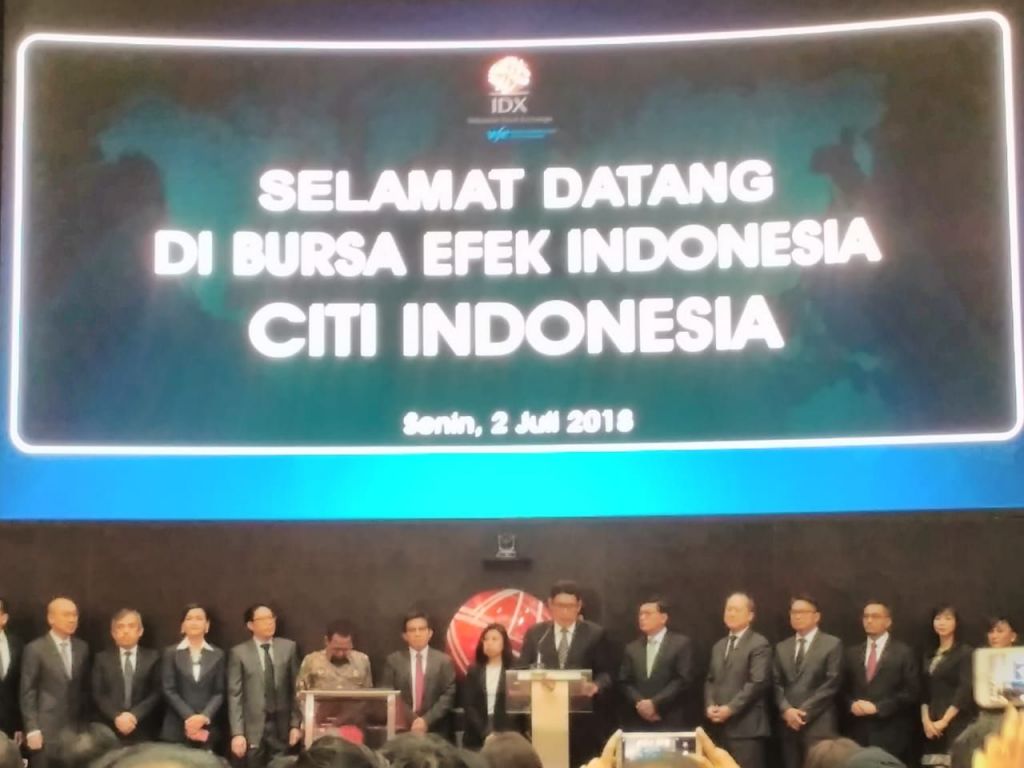 Citi Indonesia Buka Perdagangan BEI, IHSG Naik 0,50 Persen