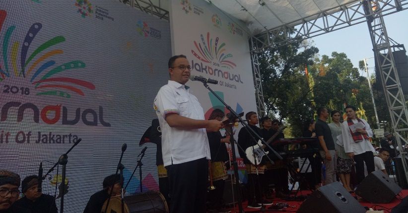 Jakarnaval ke-19, Anies Ingin Warga Antusias Sambut Asian Games