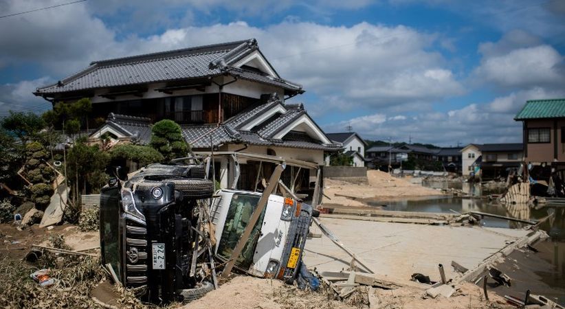Korban Tewas Hujan Deras di Jepang 179 Orang, PM Abe Tinjau Lokasi