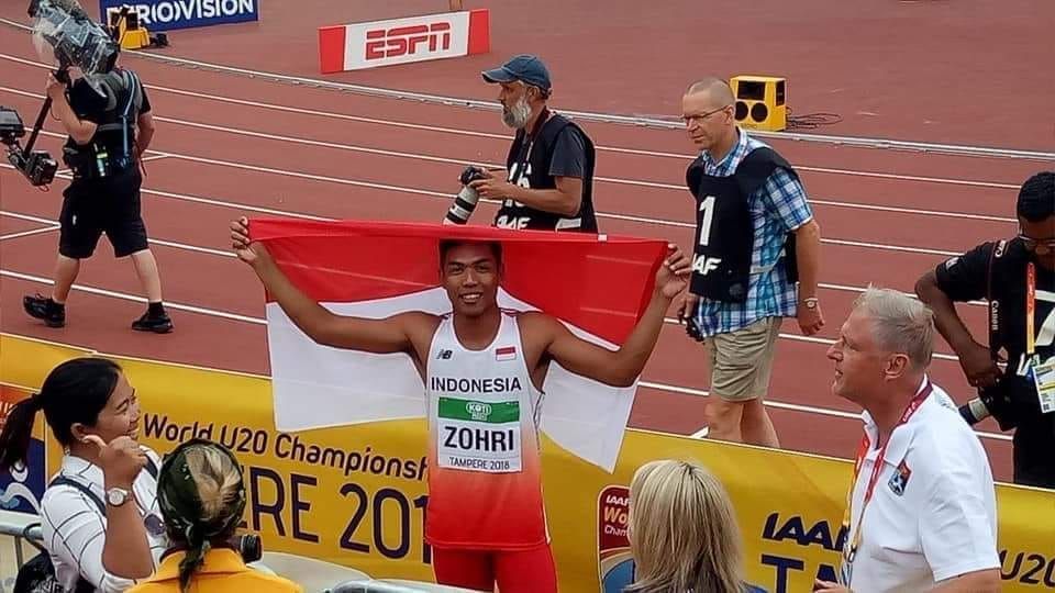 VIDEO: Detik-Detik Lalu Muhammad Zohri Juara Dunia Atletik 100 Meter