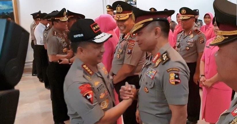 Kapolri Lantik 17 Perwira Tinggi Polri 