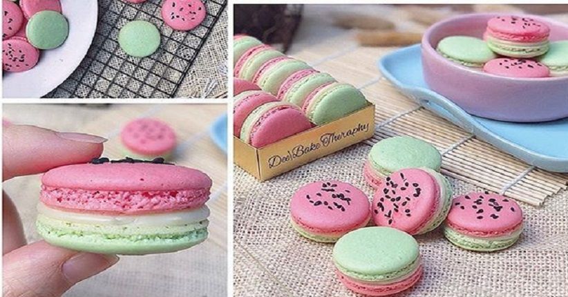 Weekend, Serunya Bikin Watermelon Macaron Warna-warni
