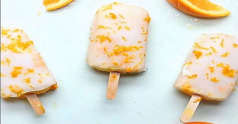Es Krim Sehat ala Vegan, Yuk Cicipi Orange Creamsicle Pops