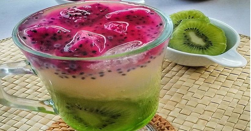 Segarnya Minum Es Mentimun, Lebih Enak Dicampur Buah Naga dan Kiwi