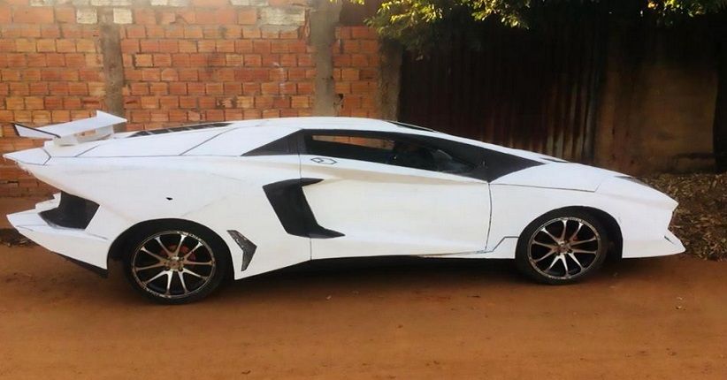 Unik, Pria di Brasil Ubah Fiat Uno Jadi Aventador