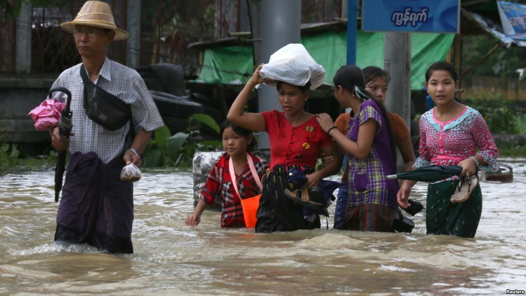 Myanmar Dilanda Banjir, 11 Orang Tewas dan 119 Ribu Warga Mengungsi