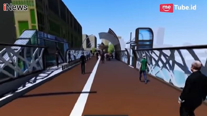 Catat, Skybridge Tanah Abang hanya untuk Pedagang Ber-KTP DKI Jakarta