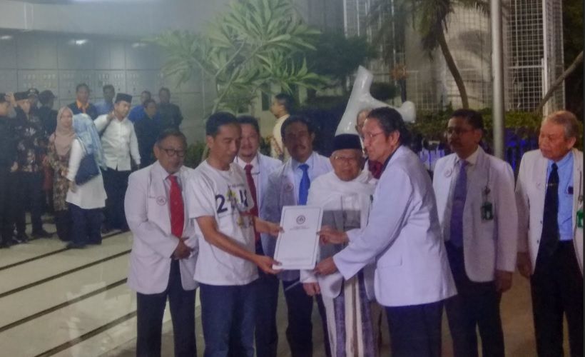 12 Jam Lebih Periksa Kesehatan, Jokowi-Maruf Mengaku Tetap Bugar