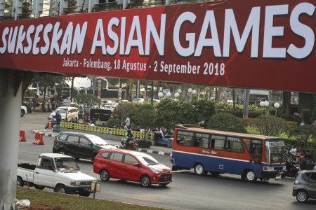 Bandel Melintas di Jalan MH Thamrin-Sudirman, 4 Metromini Dikandangkan