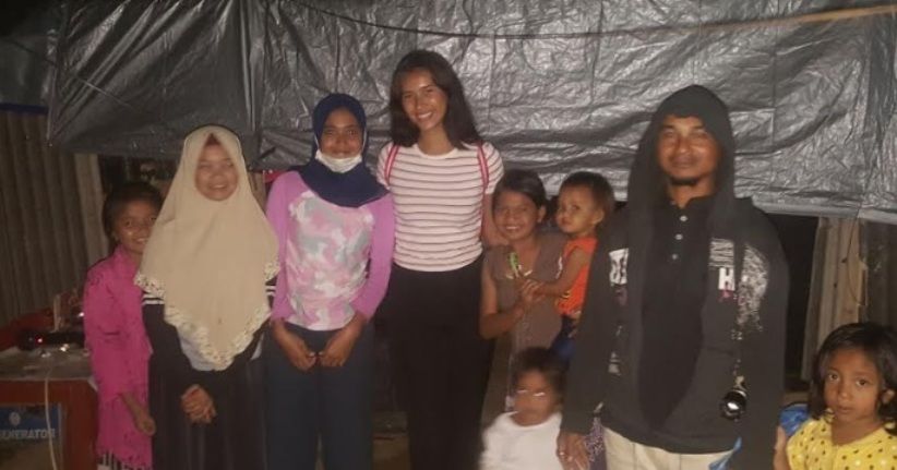 Kisah Achintya Nilsen Kunjungi Para Pengungsi Korban Gempa Lombok