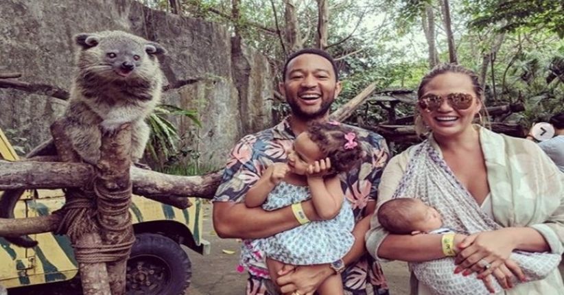 Tawa Bahagia Keluarga John Legend saat Berkunjung ke Bali Safari Park