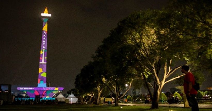 Weekend Liburan di Monas Lihat Laser Show, Ini Jadwalnya
