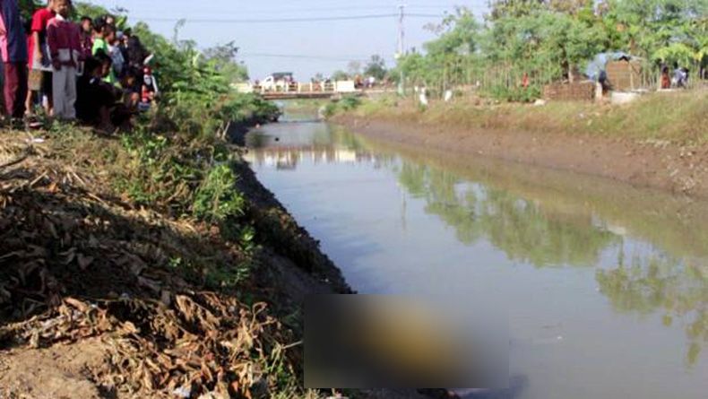 Penemuan Mayat Perempuan di Sungai Gegerkan Warga Indramayu