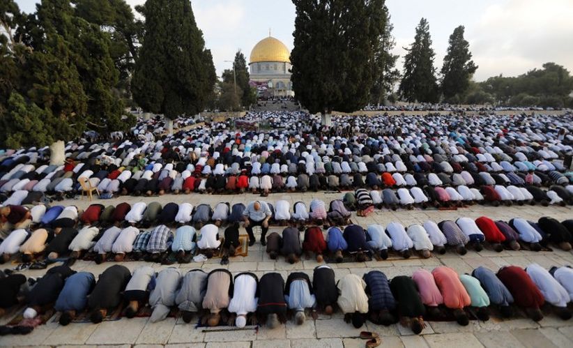 Begini Meriahnya Perayaan Idul Adha di Kompleks Masjid Al Aqsa