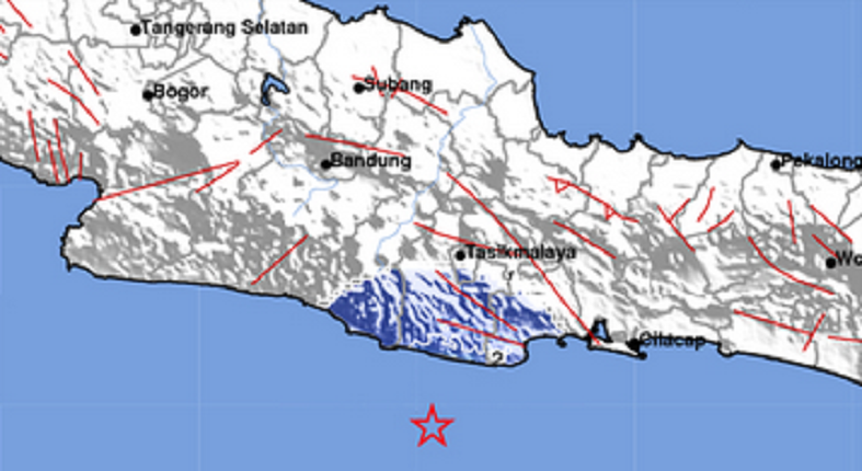 Selatan Jawa Barat Diguncang Gempa 4,3 SR, Tidak Berpotensi Tsunami