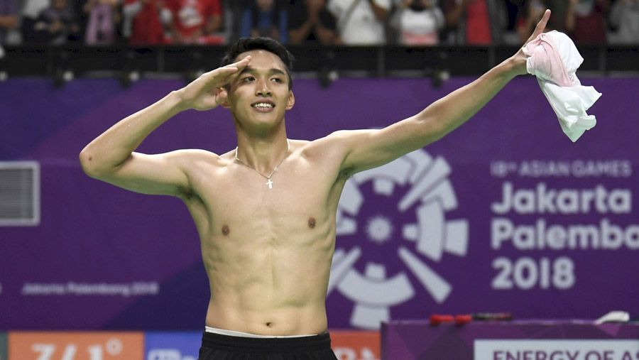 Ini Alasan Jonatan Christie Lakukan Selebrasi dengan Buka Baju