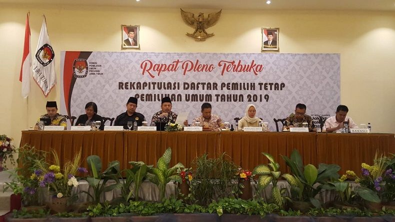 KPU Jatim Tetapkan DPT Pemilu 2019 Sebanyak 30,5 Juta Pemilih
