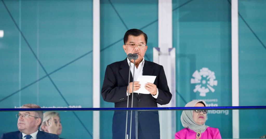 Beri Sambutan Penutupan Asian Games, JK: Prestasi Indonesia Hebat