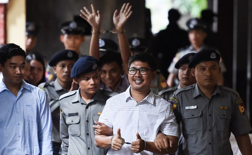 Myanmar Vonis Wartawan Reuters 7 Tahun Terkait Dokumen Muslim Rohingya
