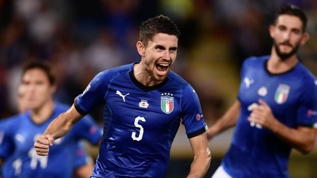Gol Penalti Jorginho Selamatkan Italia dari Kekalahan