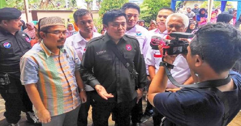 Baja Perindo Bagikan 500 Kacamata Secara Cuma-Cuma di Sukabumi