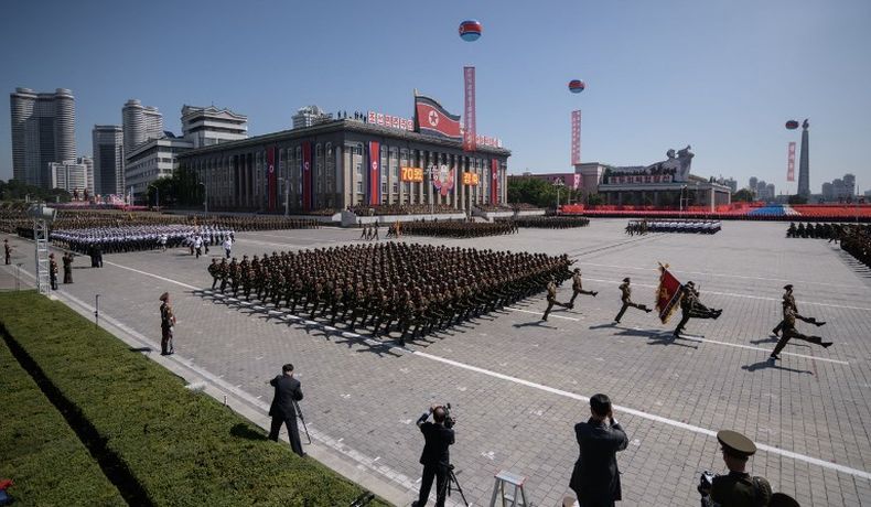 Korut Gelar Parade Militer Peringati HUT Ke-70, Tak Ada Rudal Balistik