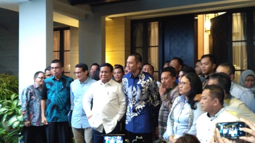 Jawaban Prabowo dan AHY soal Tudingan Demokrat Main Politik Dua Kaki