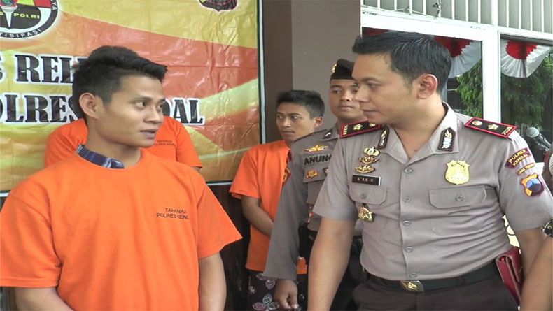 Polres Kendal Tangkap 6 Pengguna dan Pengedar Sabu Jaringan Malaysia