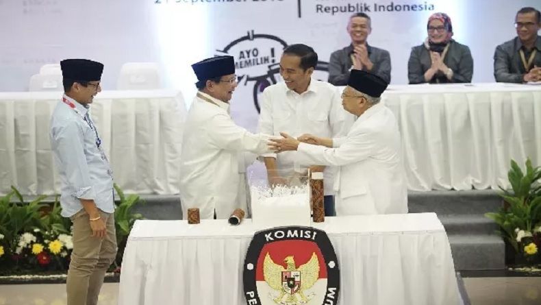 Sandi: Jokowi dan Prabowo Sepakat Pakai Nomor 01 dan 02