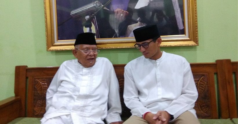 Sowan ke KH Syukron Ma'mun, Sandiaga Bahas Ekonomi Indonesia