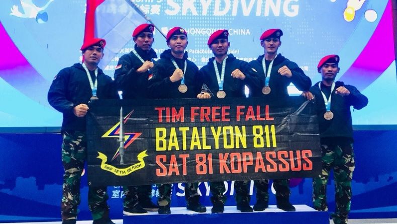 Taklukkan Wind Tunnel China, Kopassus Raih Juara 3